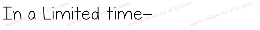 In a Limited time字体转换